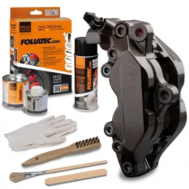 KIT FOLIATEC VERNICE PINZE FRENI CARBONIO METALLIZZATO