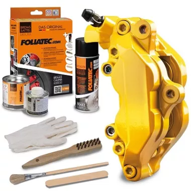 KIT FOLIATEC VERNICE PINZE FRENI GIALLO SCURO