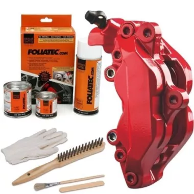 KIT FOLIATEC VERNICE PINZE FRENI ROSSO RACING LUCIDO