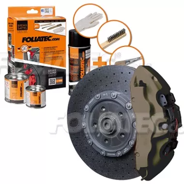 KIT FOLIATEC VERNICE PINZE FRENI VERDE MILITARE OPACO