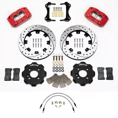 IMPIANTO FRENANTE MAGGIORATO ANTERIORE WILWOOD 4 POMPANTI PER MINI COOPER S R50/R53/R56