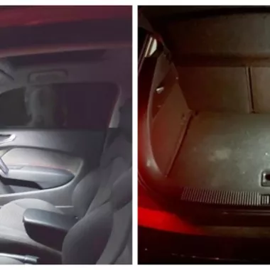 KIT LED INTERNO AUDI A1 8X 5 PORTE PLAFONIERA ANTERIORE, POSTERIORE E BAGAGLIAIO (LUCE SINGOLA)