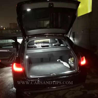 KIT LED INTERNO AUDI A4 B8 AVANT PLAFONIERA ANTERIORE, POSTERIORE E BAGAGLIAIO