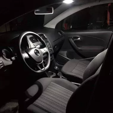 KIT LED INTERNO VW POLO 6C PLAFONIERA ANTERIORE E POSTERIORE