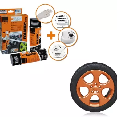 X2 BOMBOLETTE FOLIATEC PELLICOLA SPRAY ARANCIONE LUCIDO