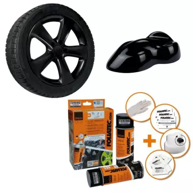 X2 BOMBOLETTE FOLIATEC PELLICOLA SPRAY NERO LUCIDO