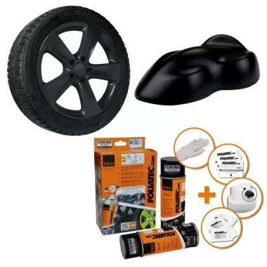 X2 BOMBOLETTE FOLIATEC PELLICOLA SPRAY NERO OPACO