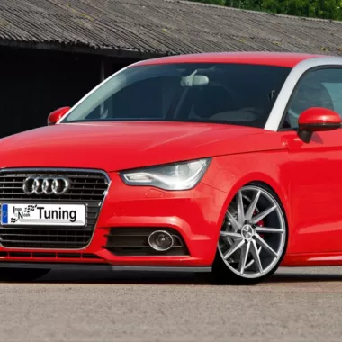 LAMA SOTTOPARAURTI ANTERIORE AUDI A1 8X PRE-RESTYLING NO S-LINE CARBON LOOK NOAK TUNING