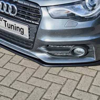 LAMA SOTTOPARAURTI ANTERIORE AUDI A1 8X PRE-RESTYLING S-LINE NERO LUCIDO INGO NOAK TUNING
