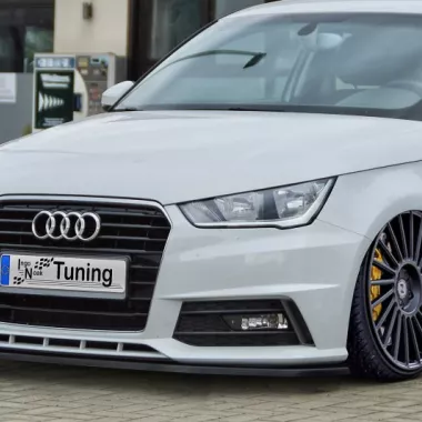 LAMA SOTTOPARAURTI ANTERIORE AUDI A1 8X RESTYLING S-LINE CARBON LOOK INGO NOAK TUNING