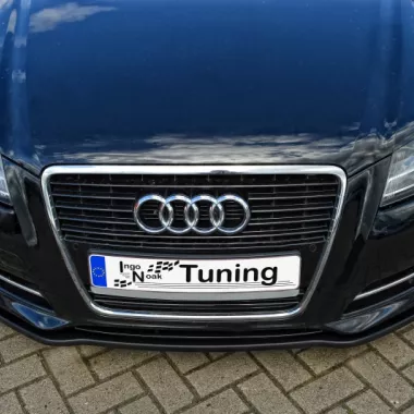 LAMA SOTTOPARAURTI ANTERIORE AUDI A3 8P SPORTBACK RESTYLING NERO LUCIDO INGO NOAK TUNING