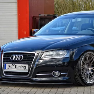LAMA SOTTOPARAURTI ANTERIORE AUDI A3 8P SPORTBACK RESTYLING CARBON LOOK INGO NOAK TUNING