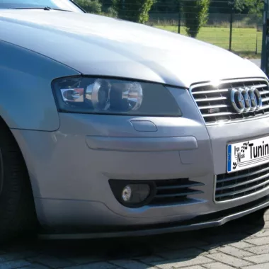 LAMA SOTTOPARAURTI ANTERIORE AUDI A3 8P PRE-RESTYLING 3 PORTE NERO LUCIDO INGO NOAK TUNING