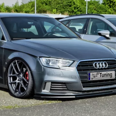 LAMA SOTTOPARAURTI ANTERIORE AUDI A3 8V RESTYLING NERO LUCIDO INGO NOAK TUNING