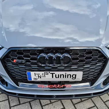 LAMA SOTTOPARAURTI ANTERIORE AUDI RS3 8V 5 PORTE RESTYLING NERO LUCIDO INGO NOAK TUNING