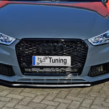 LAMA SOTTOPARAURTI ANTERIORE AUDI S1 8X NERO OPACO INGO NOAK TUNING