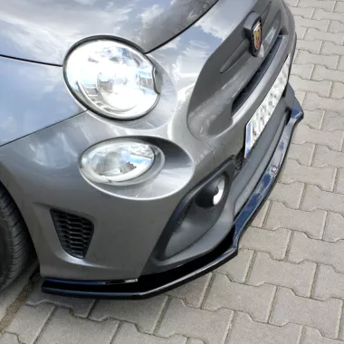 LAMA SOTTOPARAURTI ANTERIORE MAXTON DESIGN PER 500 ABARTH RESTYLING NERA LUCIDA