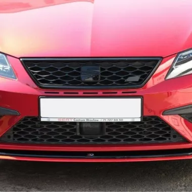 LAMA SOTTOPARAURTI ANTERIORE V3 MAXTON DESIGN PER SEAT LEON 5F FR RESTYLING CARBON LOOK