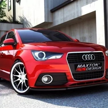 LAMA SOTTOPARAURTI ANTERIORE MAXTON DESIGN PER AUDI A1 8X PRE-RESTYLING CARBON LOOK