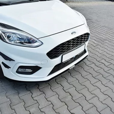 LAMA SOTTOPARAURTI ANTERIORE RACING V.2 MAXTON DESIGN PER FORD FIESTA MK8 ST/ST-LINE NERO LUCIDO