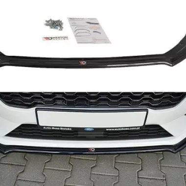 LAMA SOTTOPARAURTI ANTERIORE V.1 MAXTON DESIGN PER FORD FIESTA MK8 ST/ST-LINE CARBON LOOK