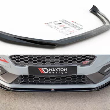 LAMA SOTTOPARAURTI ANTERIORE V.4 MAXTON DESIGN PER FORD FIESTA MK8 ST/ST-LINE NERO OPACO