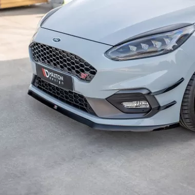 LAMA SOTTOPARAURTI ANTERIORE V.6 MAXTON DESIGN PER FORD FIESTA MK8 ST/ST-LINE CARBON LOOK