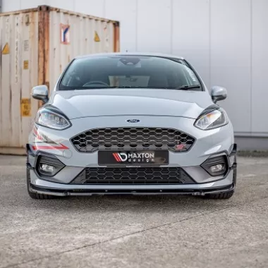 LAMA SOTTOPARAURTI ANTERIORE V.7 MAXTON DESIGN PER FORD FIESTA MK8 ST/ST-LINE CARBON LOOK