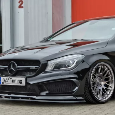 LAMA SOTTOPARAURTI ANTERIORE MERCEDES A45 AMG W176 PRE-RESTYLING NERO OPACO INGO NOAK TUNING