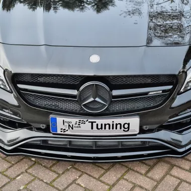 LAMA SOTTOPARAURTI ANTERIORE MERCEDES CLASSE A AMG W176 RESTYLING NERO LUCIDO INGO NOAK TUNING