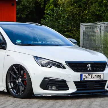 LAMA SOTTOPARAURTI ANTERIORE PER PEUGEOT 308 MK2 GT / GTI RESTYLING NERO OPACO INGO NOAK TUNING