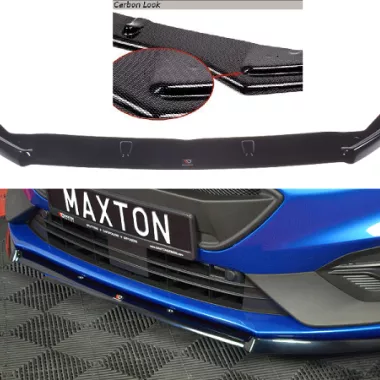 LAMA SOTTOPARAURTI ANTERIORE V.2 MAXTON DESIGN PER FORD FOCUS ST / ST-LINE MK4 CARBON LOOK