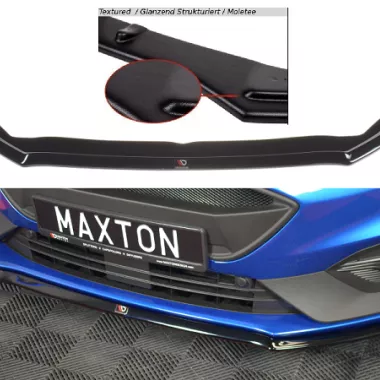 LAMA SOTTOPARAURTI ANTERIORE V.3 MAXTON DESIGN PER FORD FOCUS ST / ST-LINE MK4 NERO OPACO