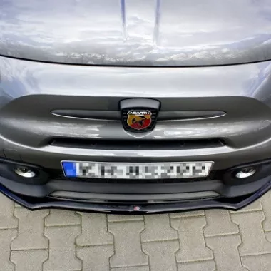 LAMA SOTTOPARAURTI ANTERIORE MAXTON DESIGN PER 500 ABARTH RESTYLING CARBON LOOK