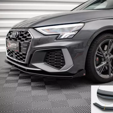 LAMA SOTTOPARAURTI ANTERIORE CON FLAPS STREET PRO MAXTON DESIGN PER AUDI S3 8Y SPORTBACK