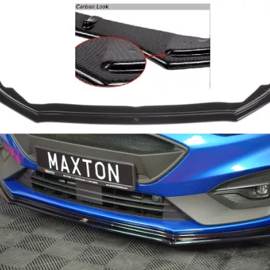LAMA SOTTOPARAURTI ANTERIORE V.5 MAXTON DESIGN PER FORD FOCUS ST / ST-LINE MK4 CARBON LOOK