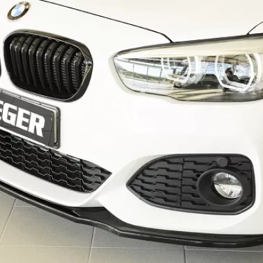 LAMA SOTTOPARAURTI ANTERIORE PER BMW SERIE 1 F20 / F21 LCI RESTYLING CON KIT M NERO OPACO RIEGER TUNING