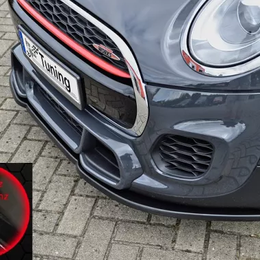 LAMA SOTTOPARAURTI ANTERIORE PER MINI COOPER JCW (F55 / F56) NERO LUCIDO INGO NOAK TUNING
