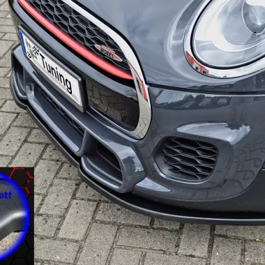 LAMA SOTTOPARAURTI ANTERIORE PER MINI COOPER JCW (F55 / F56) NERO OPACO INGO NOAK TUNING