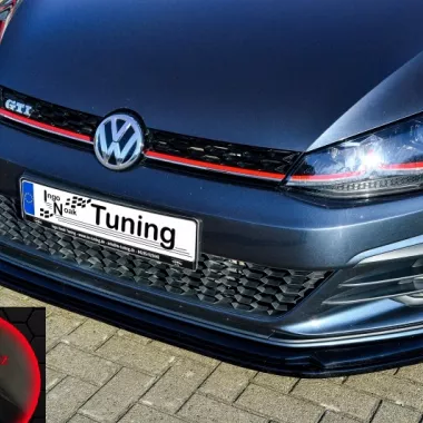 LAMA SOTTOPARAURTI ANTERIORE V2 VW GOLF MK7.5 GTI NERO LUCIDO INGO NOAK TUNING