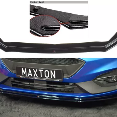 LAMA SOTTOPARAURTI ANTERIORE V.4 MAXTON DESIGN PER FORD FOCUS ST / ST-LINE MK4 CARBON LOOK