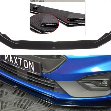 LAMA SOTTOPARAURTI ANTERIORE V.6 MAXTON DESIGN PER FORD FOCUS ST / ST-LINE MK4 CARBON LOOK