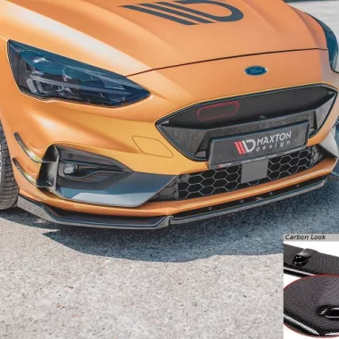 LAMA SOTTOPARAURTI ANTERIORE V.7 MAXTON DESIGN PER FORD FOCUS ST / ST-LINE MK4 CARBON LOOK