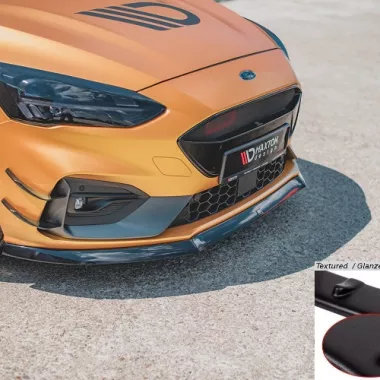 LAMA SOTTOPARAURTI ANTERIORE V.8 MAXTON DESIGN PER FORD FOCUS ST / ST-LINE MK4 NERO OPACO