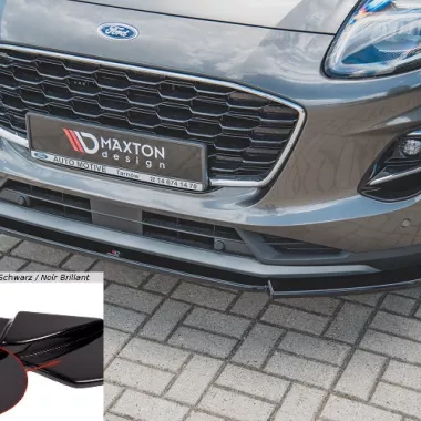LAMA SOTTOPARAURTI ANTERIORE MAXTON DESIGN PER FORD PUMA STANDARD NERO LUCIDO