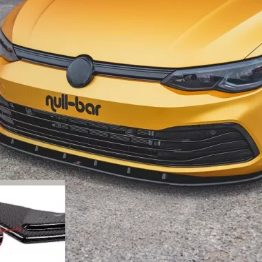 LAMA SOTTOPARAURTI ANTERIORE V.1 MAXTON DESIGN PER VW GOLF MK8 STANDARD CARBON LOOK