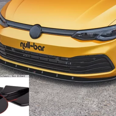 LAMA SOTTOPARAURTI ANTERIORE V.1 MAXTON DESIGN PER VW GOLF MK8 STANDARD NERO LUCIDO