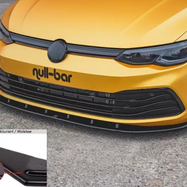 LAMA SOTTOPARAURTI ANTERIORE V.1 MAXTON DESIGN PER VW GOLF MK8 STANDARD NERO OPACO