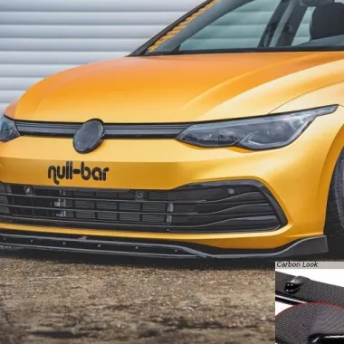 LAMA SOTTOPARAURTI ANTERIORE V.2 MAXTON DESIGN PER VW GOLF MK8 STANDARD CARBON LOOK