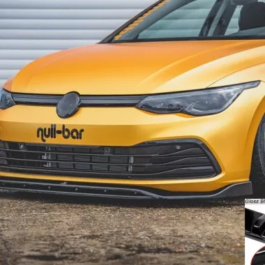 LAMA SOTTOPARAURTI ANTERIORE V.2 MAXTON DESIGN PER VW GOLF MK8 STANDARD NERO LUCIDO